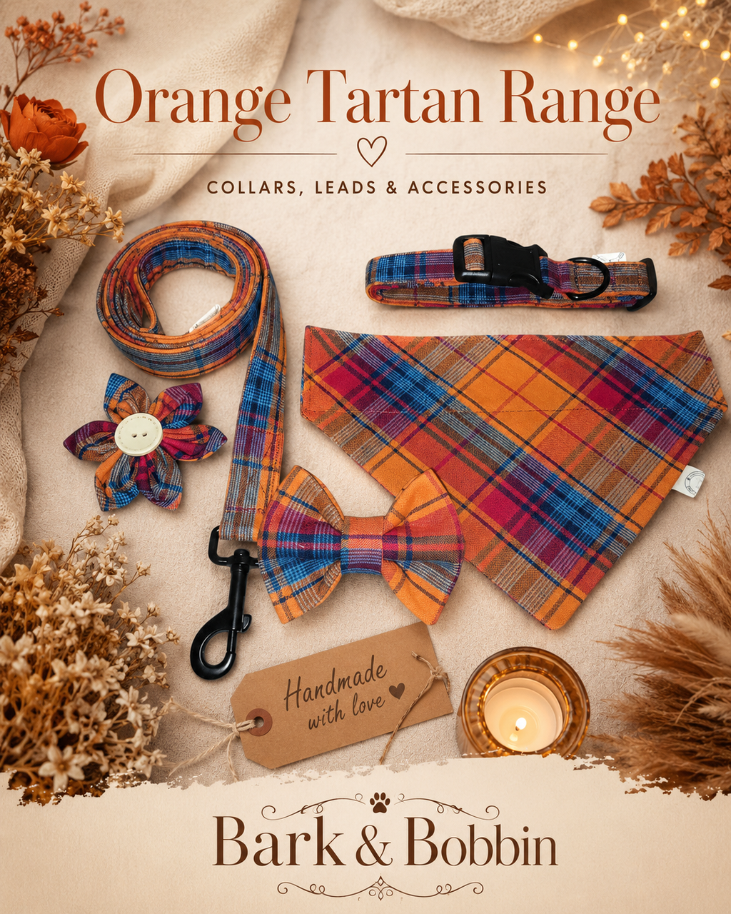 Orange Tartan Set