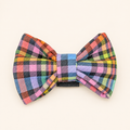 Rainbow Check Dickie Bow Tie