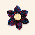 Pink Paisley Flower Collar Accessory