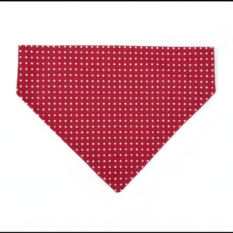 Wine Red Polka Dot Bandana