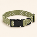 Green Polka dot Dog Collar