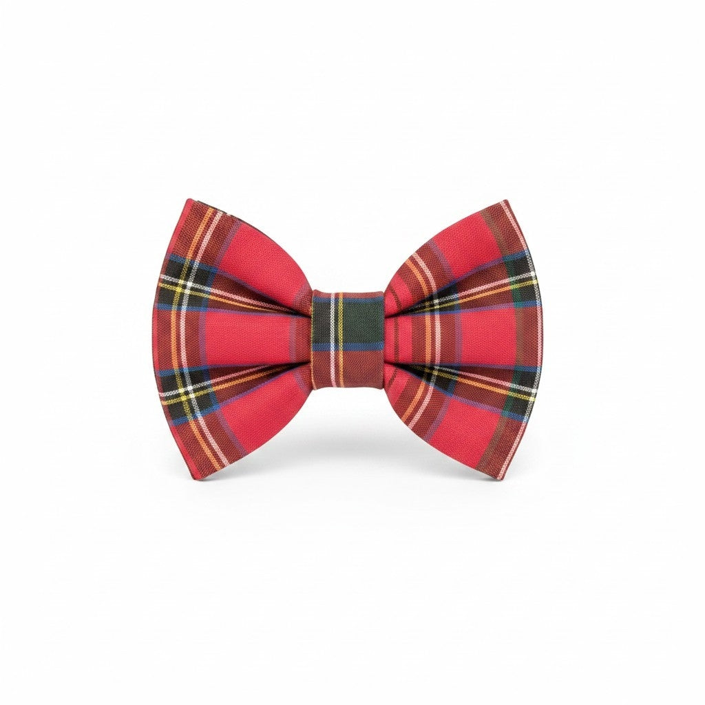 Red Tartan Dickie Bow