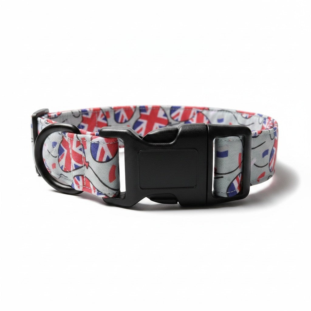 Union Jack Dog Collar