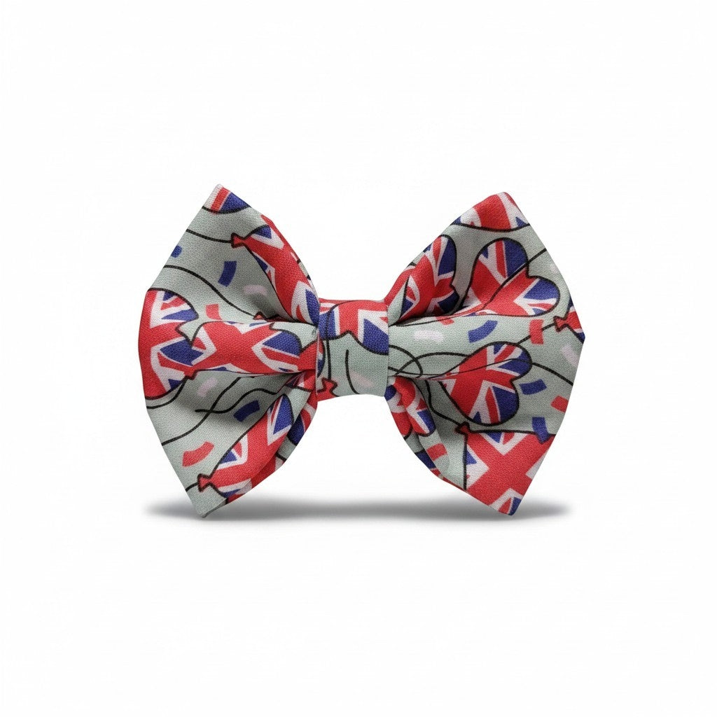 Union Jack Balloons Dickie Bow Tie