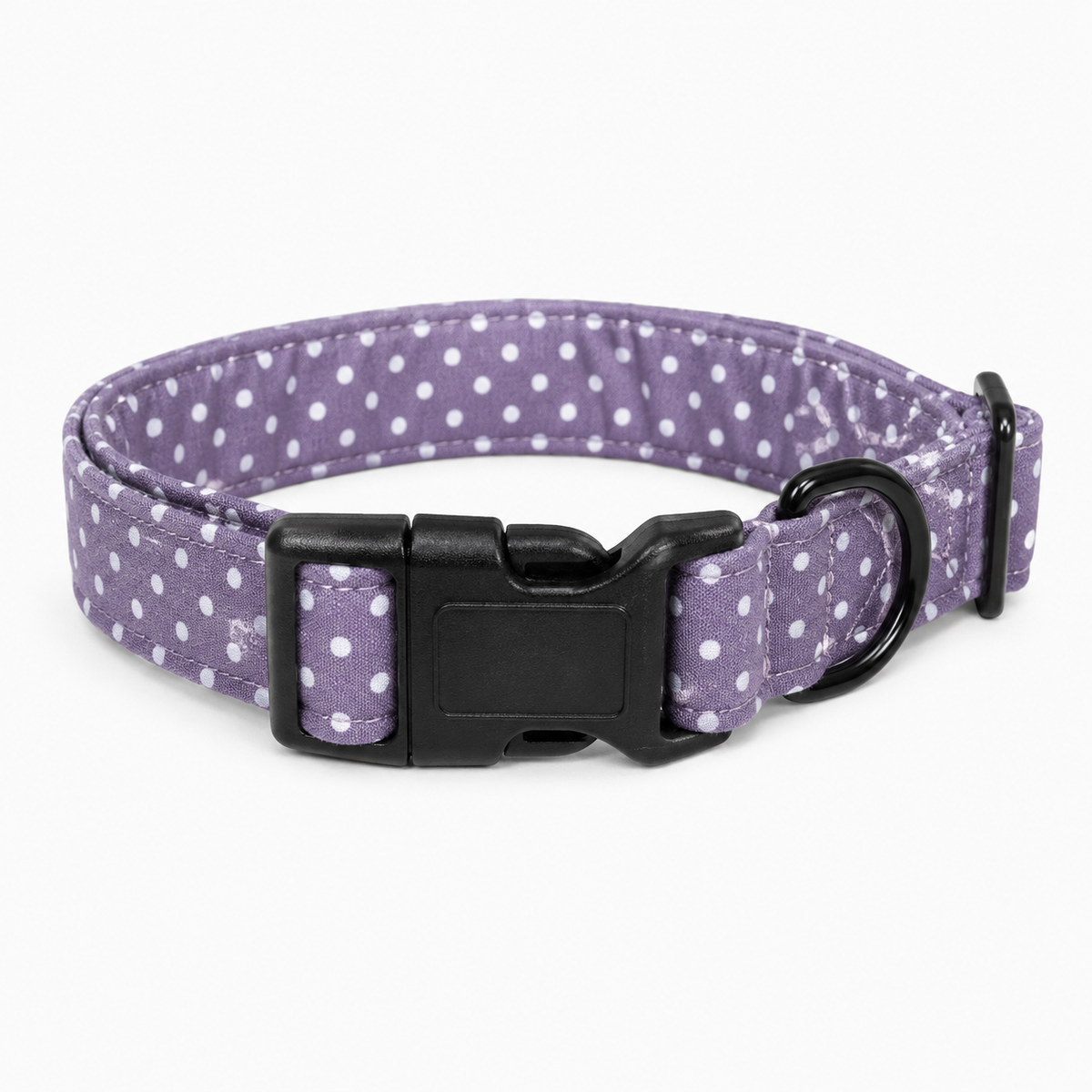 Purple Polkadot Dog Collar