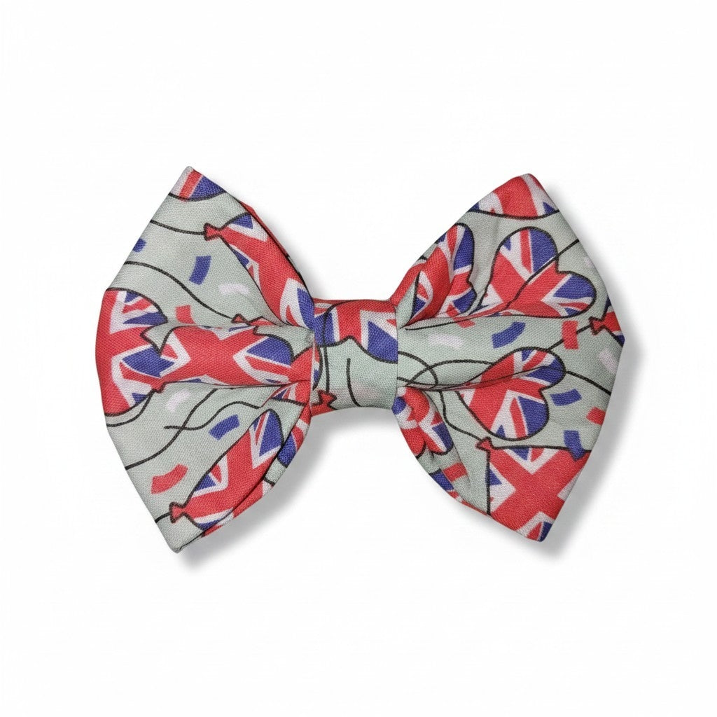 Union Jack Balloons Dickie Bow Tie