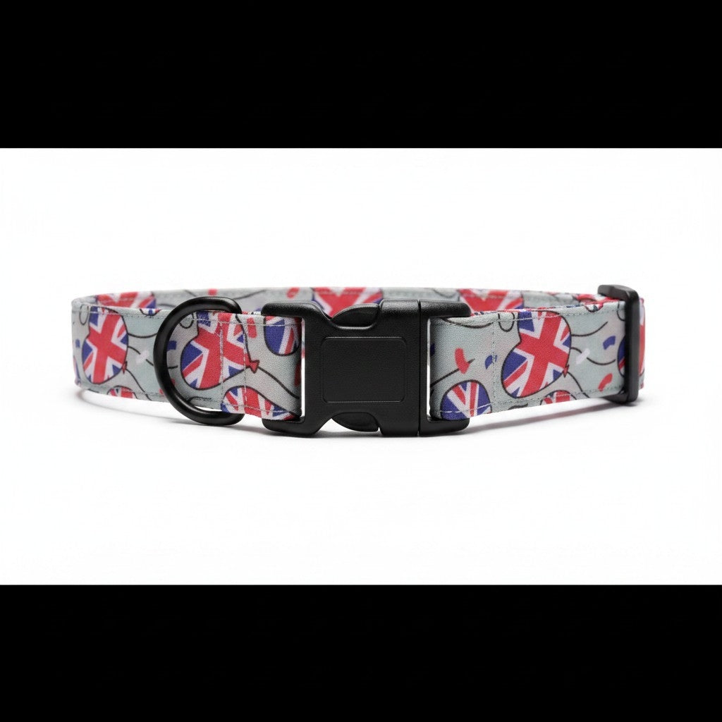 Union Jack Dog Collar