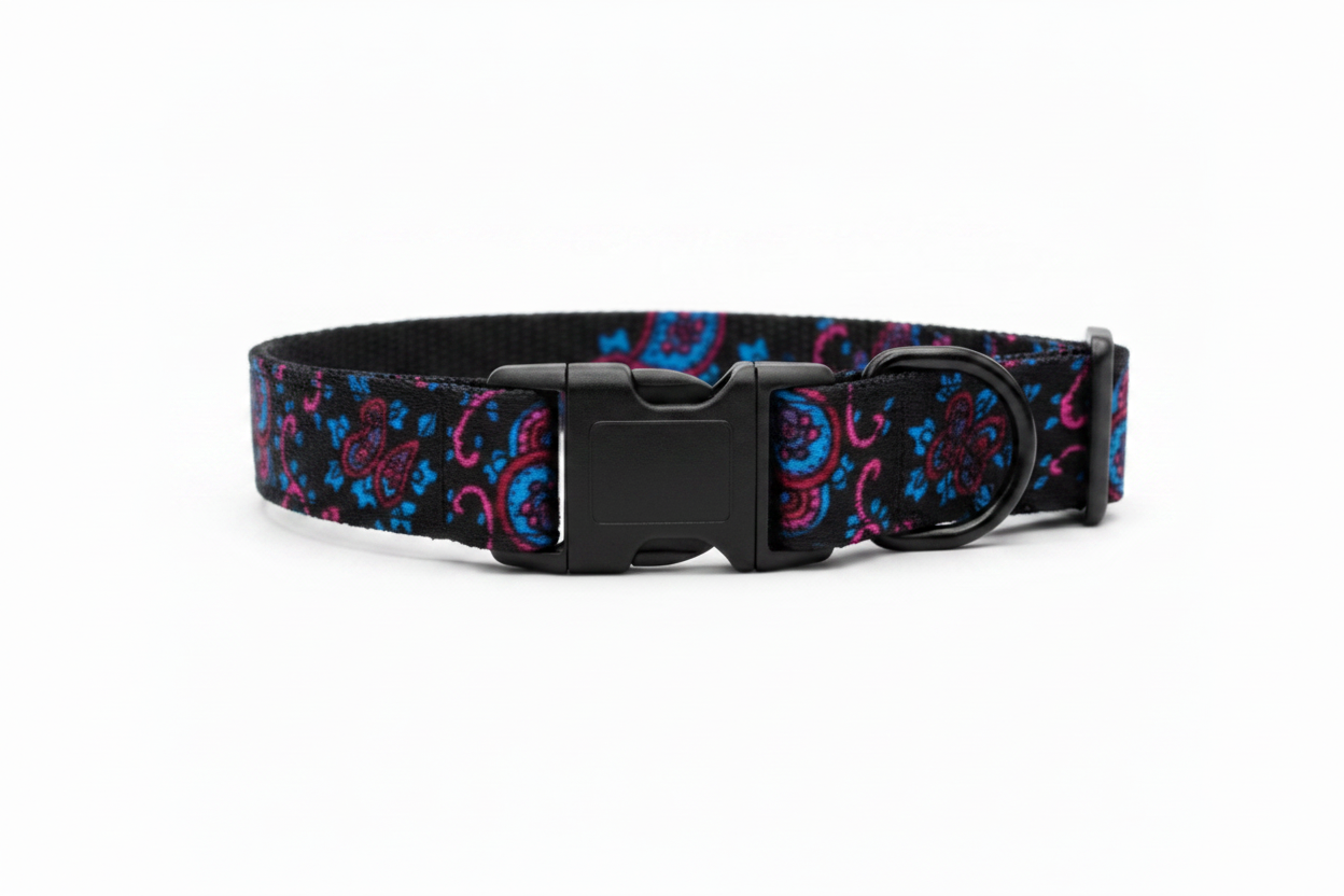 Pink Paisley Collar